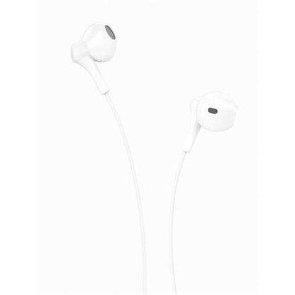 XO EP39 Music Auricular con Microfono - Cable 1.2m - Boton de Control - Color Blanco 1 pieza(s)