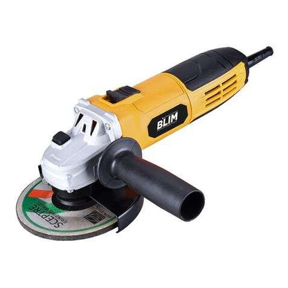 Blim Radial 125mm - Potencia 750W - Diseño Ergonomico - Empuñadura Multiposicion - Proteccion Antichispas - Boton de Bloqueo - Color Amarillo 1 pieza(s)