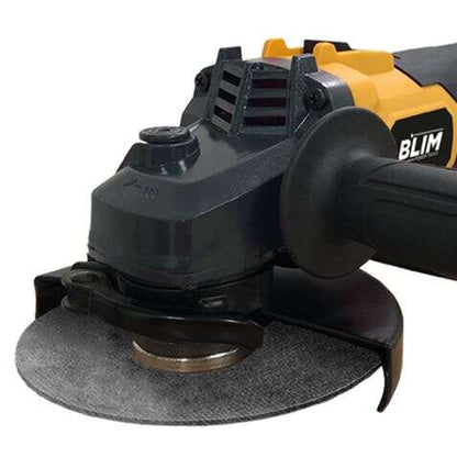 Blim Radial a Bateria 125mm 20V 4.0Ah - Velocidad sin Carga 8500rpm - Agarre Ergonomico Suave - Color Amarillo 1 pieza(s)