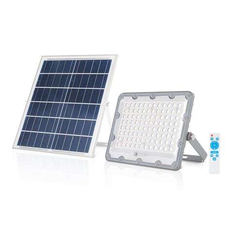 Elbat Foco Solar Led 50W - 1440LM - Luz Fria 6500K - Autonomia hasta 2 Dias - Control Remoto - IP67 1 pieza(s)