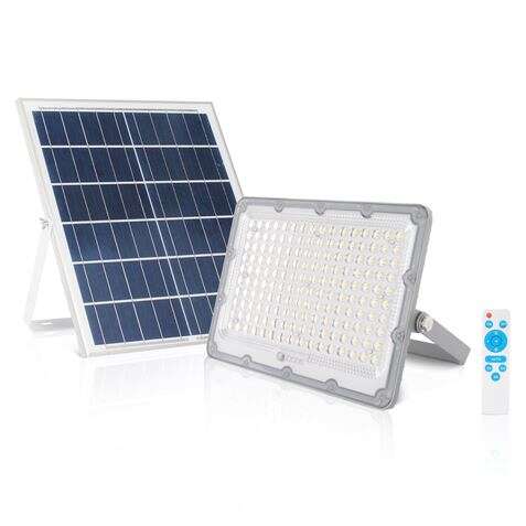 Elbat Foco Solar Led 100W - 2700LM - Luz Fria 6500K - Autonomia hasta 2 Dias - Control Remoto - IP67 1 pieza(s)