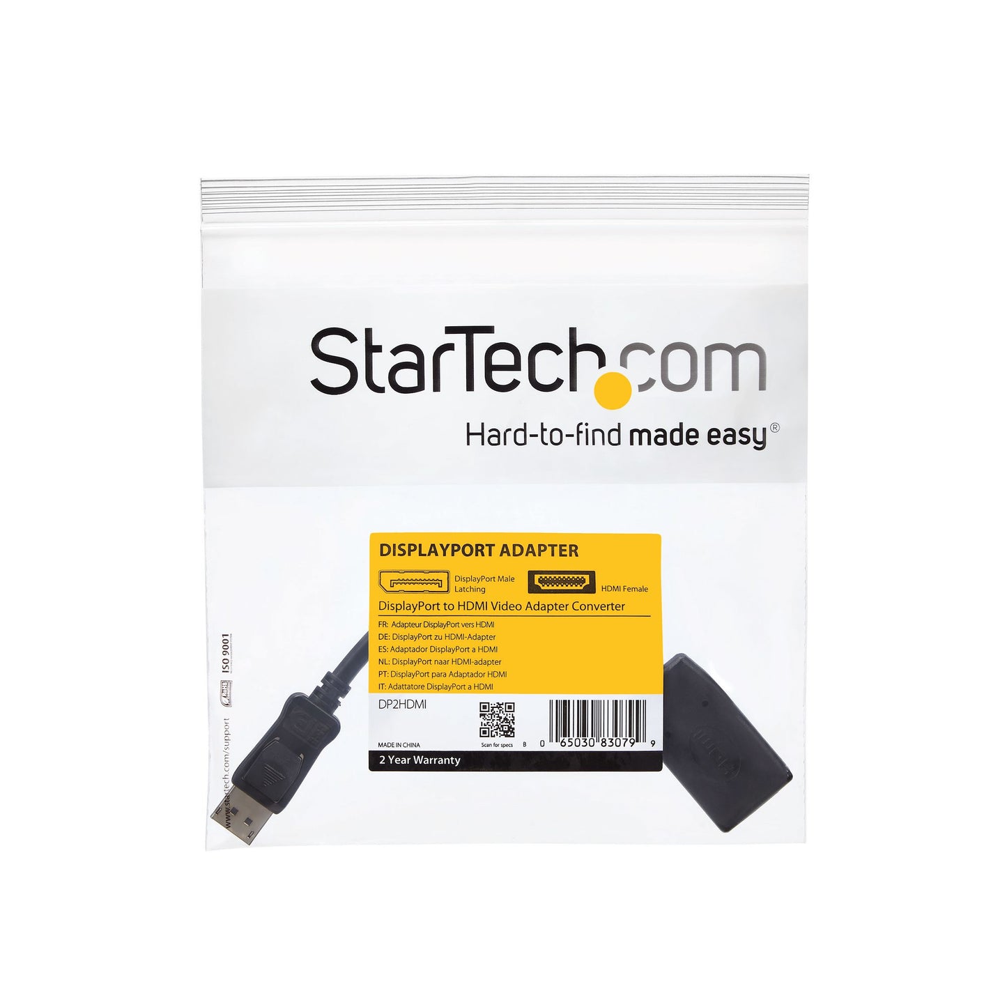 StarTech.com - Adaptador de Vídeo DisplayPort a HDMI - Conversor DP - 1920x1200 - Pasivo