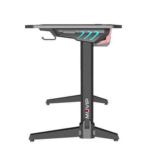 Muvip PRO500 Mesa Gaming Fibra de Carbono - Iluminacion RGB - Portavasos - Gancho para Auriculares - Compartimento de Almacenamiento - Medidas 113x60x75cm 1 pieza(s)