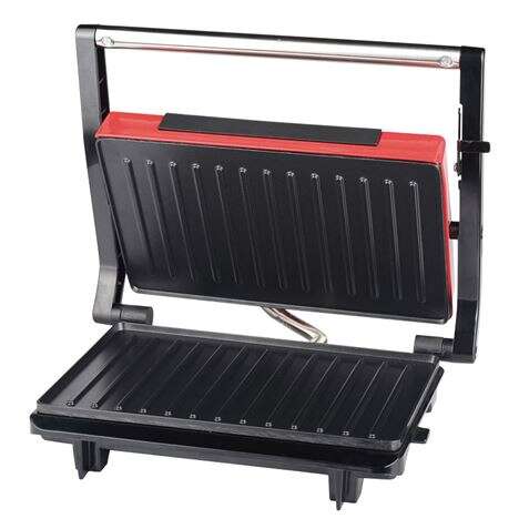 Muvip Sandwichera Placa tipo Grill Inox 750W - Placa Superior Basculante - Presion Uniforme - Asa Tacto Frio 1 pieza(s)