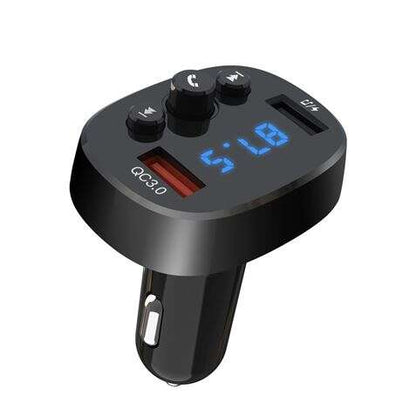 XO BCC03 Transmisor FM para Coche Bluetooth 18W Quick Charge - Pantalla LED - Frecuencias 87,5 - 108,0MHz - 1x Puerto USB QC 3.0, 1x Puerto USB 1.0A 1 pieza(s)