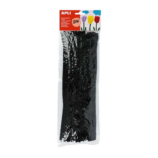 Apli Pack de 50 Limpiapipas Ø 6 mm x 300 mm - Color Negro 1 pieza(s)