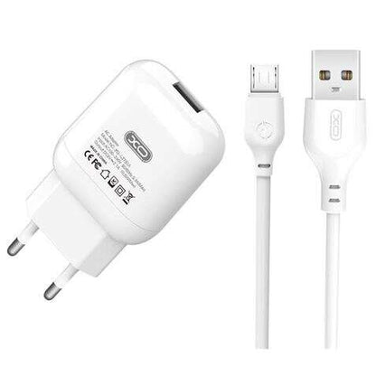 XO L37 Pack Cargador de Corriente USB + Cable USB a MicroUSB 1 pieza(s)