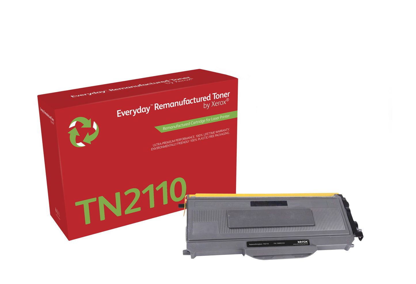 Remanufacturado Everyday Tóner Everyday™ Mono remanufacturado de Xerox es compatible con Brother TN2110, Capacidad estándar