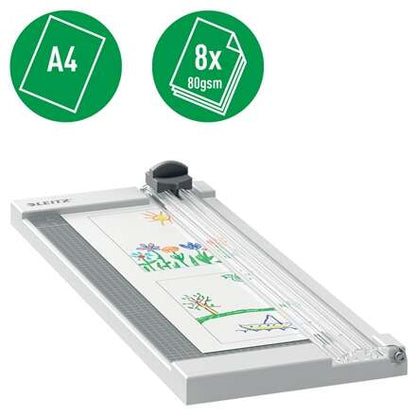 Leitz - Rollenschneider Home A4 guillotina para papel 8 hojas