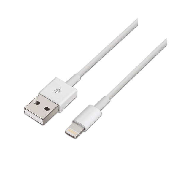 AISENS - A102-0035 cable de conector Lightning 1 m Blanco