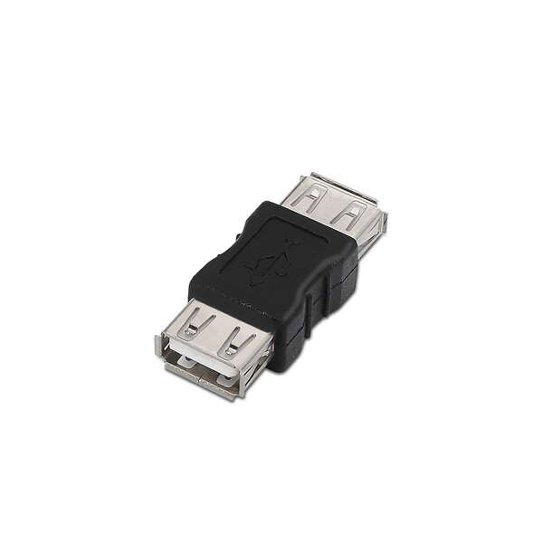 AISENS - A103-0037 cambiador de género para cable USB A Negro