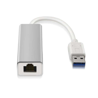 AISENS - A106-0049 cambiador de género para cable RJ-45 USB 2.0 Type-A Plata  Blanco