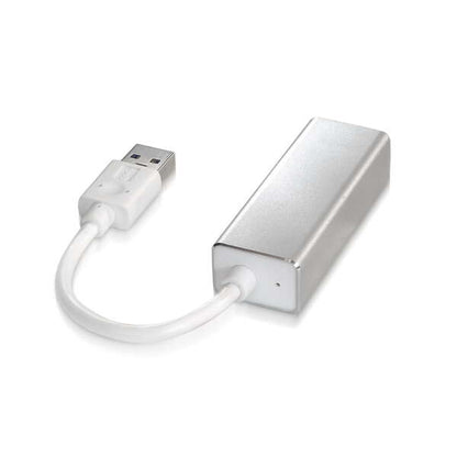 AISENS - A106-0049 cambiador de género para cable RJ-45 USB 2.0 Type-A Plata  Blanco