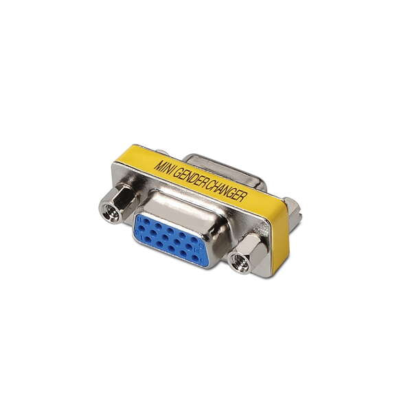 AISENS - A114-0082 cambiador de género para cable VGA D-sub D-sub Azul  Plata