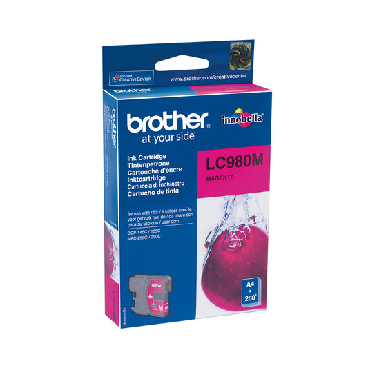 Brother LC-980M cartucho de tinta 1 pieza(s) Original Magenta