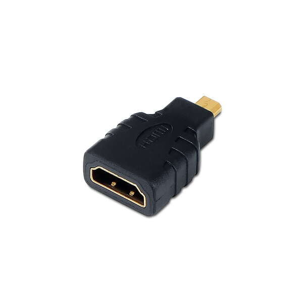 AISENS - A121-0125 cambiador de género para cable HDMI Micro HDMI Negro