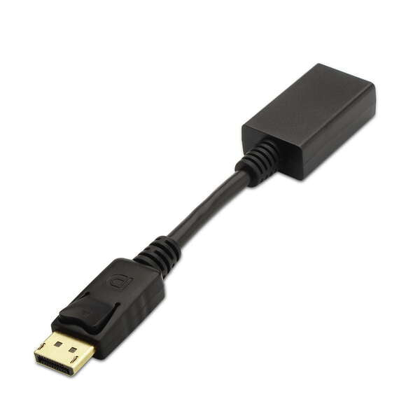 AISENS - A125-0134 adaptador de cable de vídeo 0 15 m DisplayPort HDMI Negro