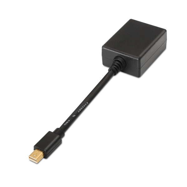 AISENS - A125-0135 adaptador de cable de vídeo 0 15 m Mini DisplayPort VGA Negro