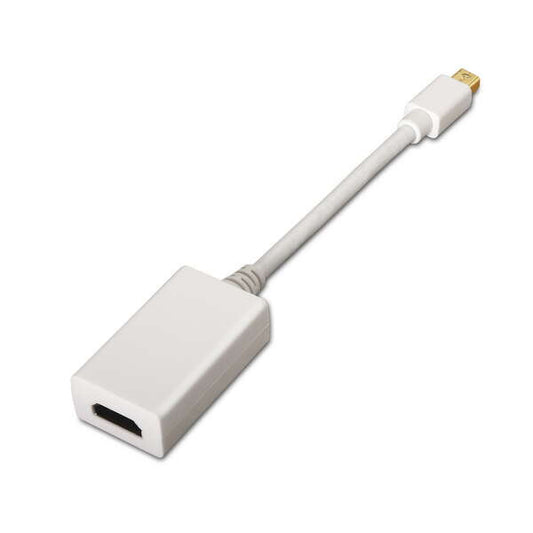 AISENS - A125-0138 adaptador de cable de vídeo 0 15 m Mini DisplayPort HDMI Blanco