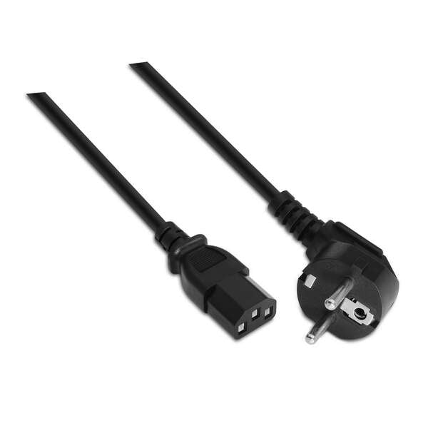 AISENS - A132-0169 cable de transmisión Negro 5 m CEE7/7 C13 acoplador