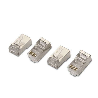 AISENS - A139-0298 conector RJ-45 Acero inoxidable  Transparente