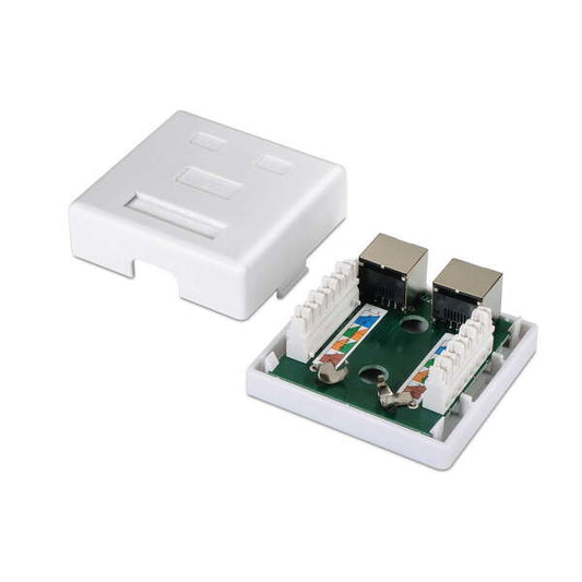 AISENS - A139-0304 caja de conexiones de red Cat6 Blanco