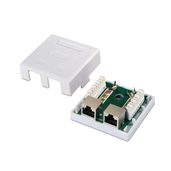 AISENS - A139-0304 caja de conexiones de red Cat6 Blanco