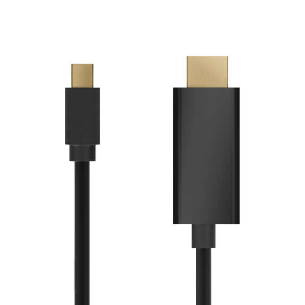 AISENS - CABLE CONVERSOR MINI DP A HDMI  MINI DP/M-HDMI/M  NEGRO  2.0M