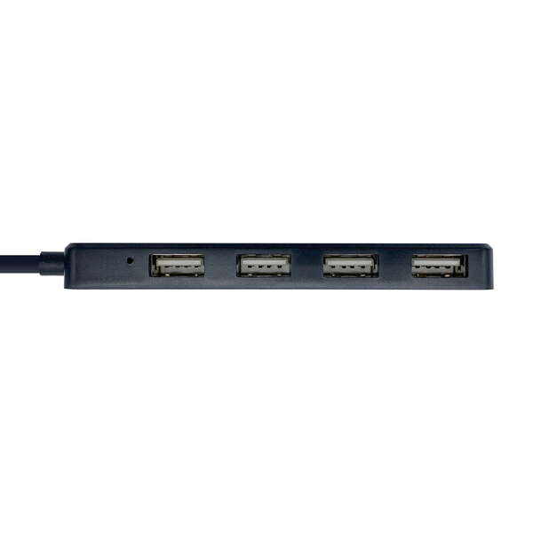 AISENS - Hub USB 2.0  Tipo A/M - 4 x Tipo A/H  Negro  30 cm