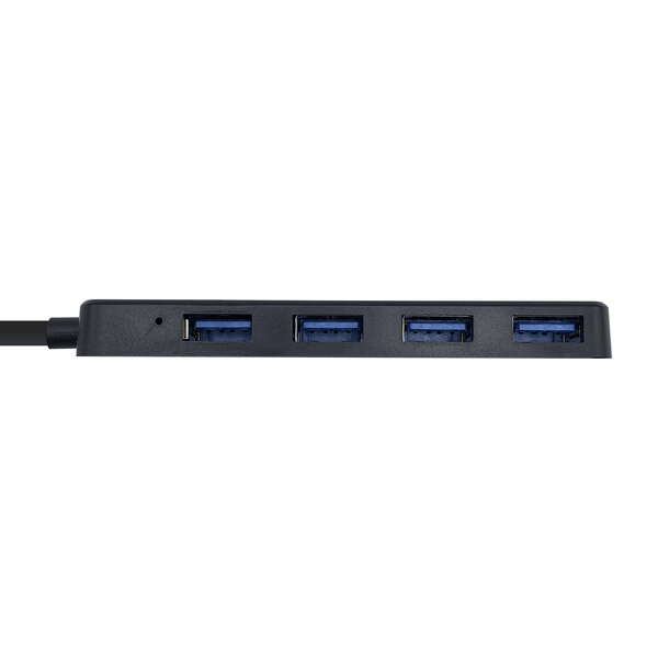 AISENS - Hub USB 3.0  Tipo A/M - 4 x Tipo A/H  Negro  30 cm