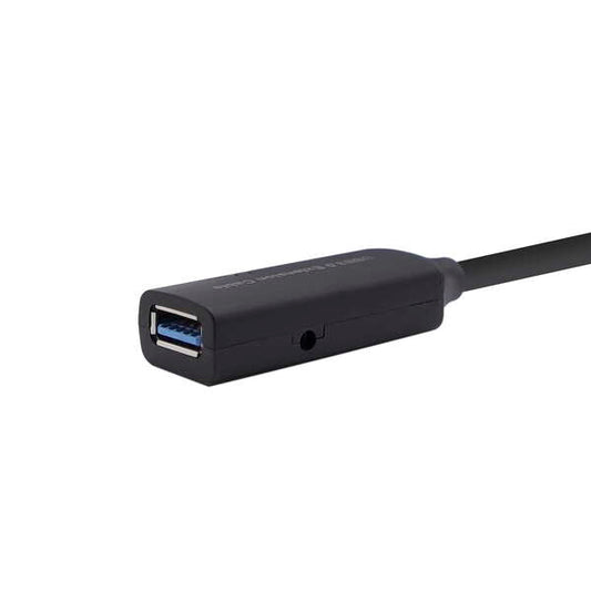 AISENS - Cable USB 3.0 Prolongador Con Amplificador  Tipo A/M-A/H  Negro  5.0m