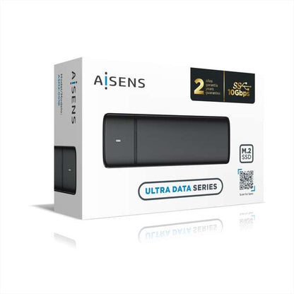 AISENS - Caja Externa M.2 (NGFF) ASM2-001B SATA/NVME a USB3.1/USB3.2 Gen2  Negra