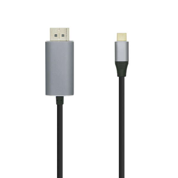 AISENS - Cable conversor USB-C a Displayport 4K@60HZ  USB-C/M-DP/M  Negro  0.8m