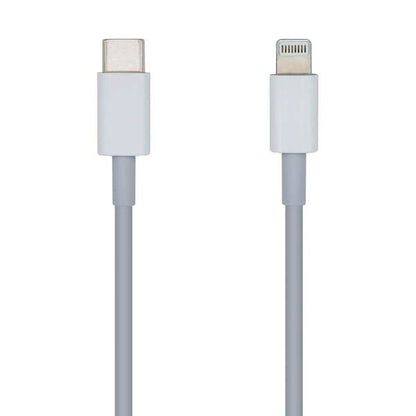 AISENS - Cable USB 2.0 USB-? A Lightning PD 2A  Lightning/M-USB-?/M  Blanco  20cm