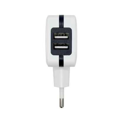 Aisens Cargador USB 17W 5V/3.4A - 2xUSB con Control AI - Color Blanco 1 pieza(s)