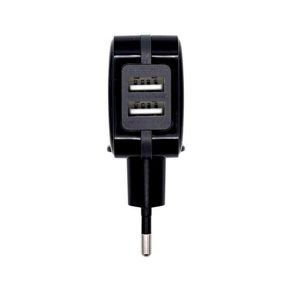 Aisens Cargador USB 17W 5V/3.4A - 2xUSB con Control AI - Color Negro 1 pieza(s)