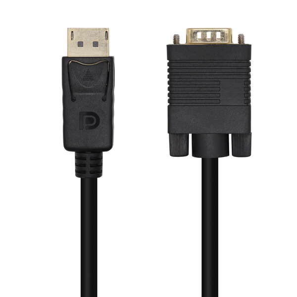 AISENS - Cable Conversor DisplayPort A VGA  DP/M-VGA/M  Negro  3.0m