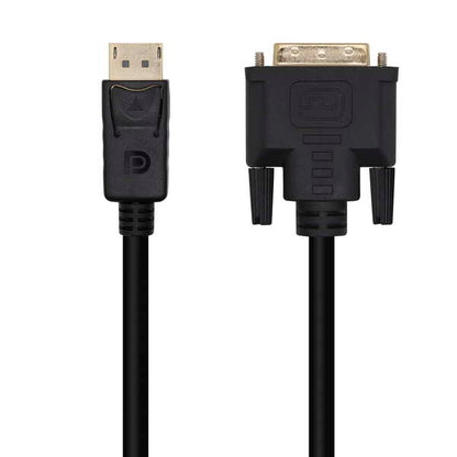 AISENS - Cable Conversor DisplayPort A DVI  DP/M-DVI/M  Negro  3.0m