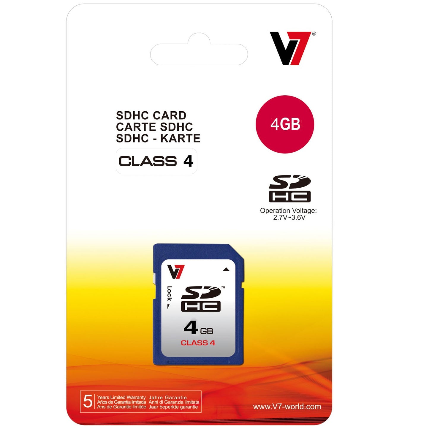 V7 - SDHC 4 GB Clase 4