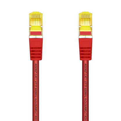 AISENS - Cable De Red Latiguillo RJ45 LSZH Cat.7 600 MHz S/FTP PIMF AWG26  Rojo  25 cm