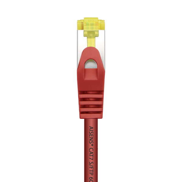 AISENS - Cable De Red Latiguillo RJ45 LSZH Cat.7 600 MHz S/FTP PIMF AWG26  Rojo  25 cm