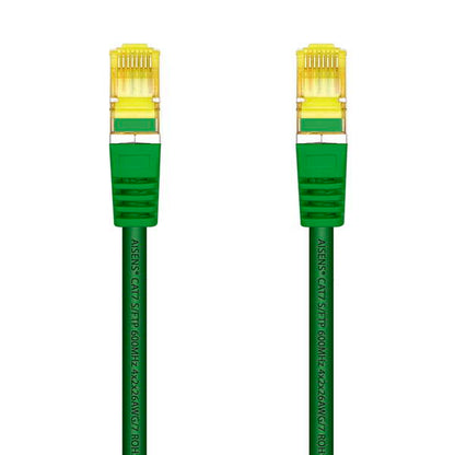 AISENS - Cable De Red Latiguillo RJ45 LSZH Cat.7 600 MHz S/FTP PIMF AWG26  Verde  25 cm