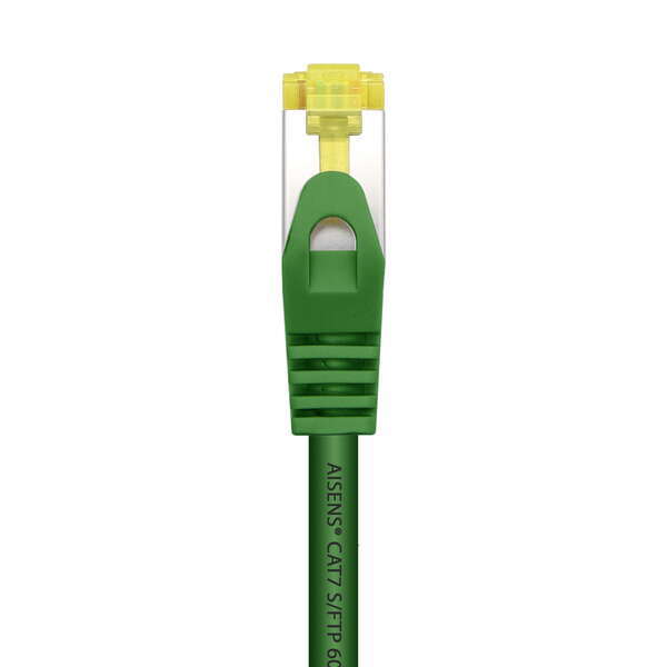 AISENS - Cable De Red Latiguillo RJ45 LSZH Cat.7 600 MHz S/FTP PIMF AWG26  Verde  25 cm