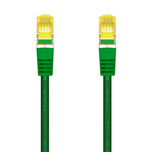 AISENS - Cable De Red Latiguillo RJ45 LSZH Cat.7 600 MHz S/FTP PIMF AWG26  Verde  2.0 m