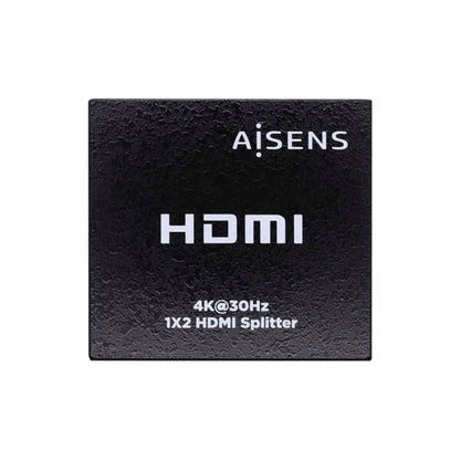 AISENS - HDMI Duplicador 4k@30Hz 1x2 Con Alimentación  Negro