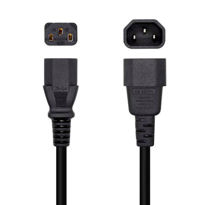 AISENS - Cable Alimentación CPU  C13/H-C14/M  Negro  10 m