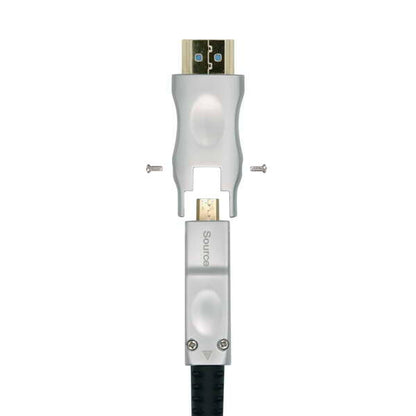 AISENS - Cable HDMI V2.0 AOC Desmontable Premium Alta Velocidad / HEC 4k@60Hz 4:4:4 18Gbps  A/M-D/A/M  Negro  15m