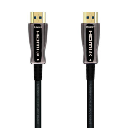 AISENS - Cable HDMI V2.1 AOC Ultra Alta Velocidad / HEC 8k@60Hz 4k@120Hz 4:4:4 48Gbps  A/M-A/M  Negro  10m