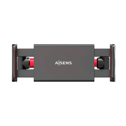 AISENS - Soporte Coche Ajustable (1 Pivote) Para Reposacabezas Para Telefono / Tablet  Rojo