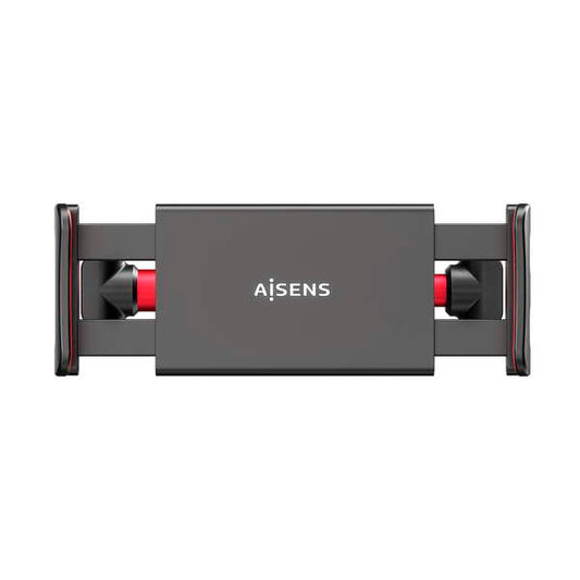 AISENS - Soporte Coche Ajustable (1 Pivote) Para Reposacabezas Para Telefono / Tablet  Rojo